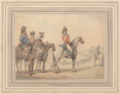 Le guardie in marcia per la campagna del duca di York in Francia da Thomas Rowlandson